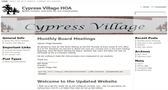 Desktop Screenshot of cypressvillagehoa.com